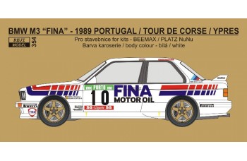 Decal – BMW M3 - 1989 Portugal / Tour de Corse / Ypres - Duez / Lopes 1/24